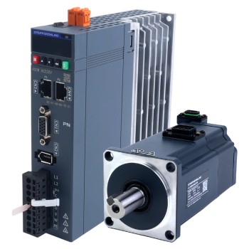 A6シリーズ 400W STO Safe Torque Off PROFINET ACサーボモーターキット 3000rpm 1.27Nm ブレーキ付 17ビット絶対エンコーダー IP67