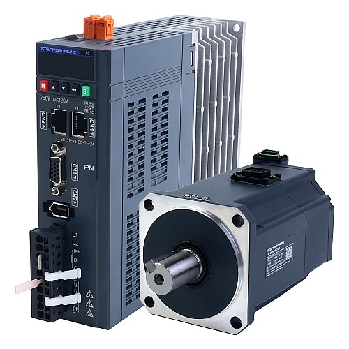 A6シリーズ 750W STO Safe Torque Off PROFINET ACサーボモーターキット 3000rpm 2.39Nm ブレーキ付 17ビット絶対エンコーダー IP67 - A6-PN750H2B1-M17-STO | StepperOnline