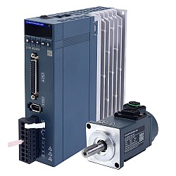 A6 シリーズ 100W RS485 AC サーボ モーター キット 3000rpm 0.32Nm ブレーキ付き 17 ビット アブソリュート エンコーダー IP67