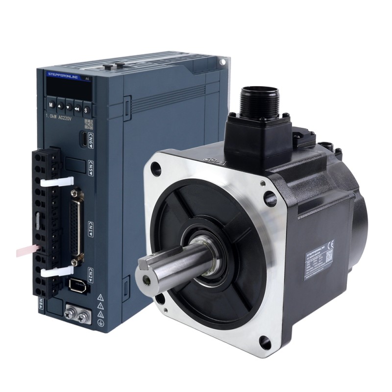 A6Hシリーズ 850W RS485 ACサーボモーターキット 1500rpm 5.39Nm ブレーキ付き 17ビットアブソリュートエンコーダ IP67 - A6H-RS850H2B1-M17 | StepperOnline