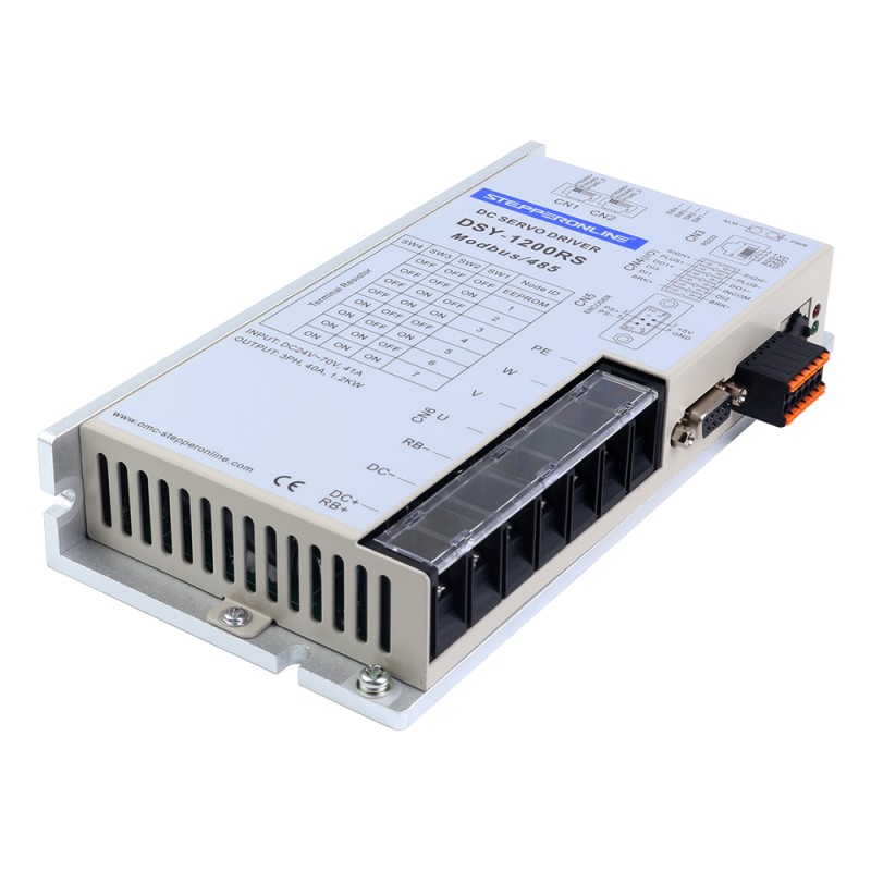 DSY シリーズ 1000W RS485 DC サーボ モーター 24-70VDC 3.20Nm 3000rpm 17 ビット インクリメンタル エンコーダー IP65 - DSY-RS1000L2A2-M17S | StepperOnline DSY シリーズ 1000W RS485 DC サーボ モーター 24-70VDC 3.20Nm 3000rpm 17 ビット インクリメンタル エンコーダー IP65 - DSY-RS1000L2A2-M17S | StepperOnline