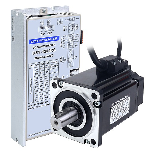DSY シリーズ 1000W RS485 DC サーボ モーター 24-70VDC 3.20Nm 3000rpm 17 ビット インクリメンタル エンコーダー IP65 - DSY-RS1000L2A2-M17S | StepperOnline