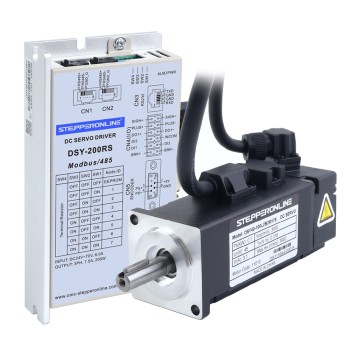 DSY シリーズ 100W RS485 DC サーボモーター 24-70VDC 0.318Nm ブレーキ付き 3000rpm 17 ビット インクリメンタル エンコーダー IP65