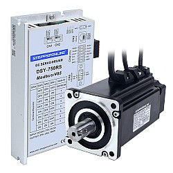 DSY シリーズ 750W RS485 DC サーボ モーター 24-70VDC 2.39Nm ブレーキ付き 3000rpm 17 ビット インクリメンタル エンコーダー IP65