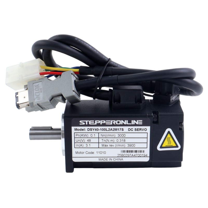 DSYシリーズ 100W CANopen DCサーボモーター 24-70VDC 0.318Nm 3000rpm 17ビットインクリメンタルエンコーダー IP65 - DSY-C100L2A2-M17S | StepperOnline DSYシリーズ 100W CANopen DCサーボモーター 24-70VDC 0.318Nm 3000rpm 17ビットインクリメンタルエンコーダー IP65 - DSY-C100L2A2-M17S | StepperOnline
