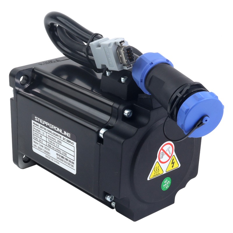DSY シリーズ 1000W RS485 DC サーボ モーター 24-70VDC 3.20Nm 3000rpm 17 ビット インクリメンタル エンコーダー IP65 - DSY-RS1000L2A2-M17S | StepperOnline DSY シリーズ 1000W RS485 DC サーボ モーター 24-70VDC 3.20Nm 3000rpm 17 ビット インクリメンタル エンコーダー IP65 - DSY-RS1000L2A2-M17S | StepperOnline