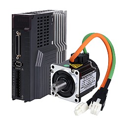 E6 シリーズ 200W  AC サーボ モーター キット 3000rpm 0.64Nm 17 ビット エンコーダー IP65