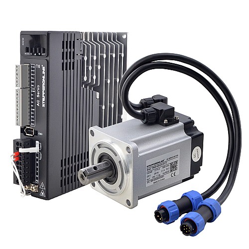 T6 シリーズ 400W AC サーボ モーター キット 3000rpm 1.27Nm 17 ビット エンコーダー IP65 - T6-RS400H2A3-M17S | StepperOnline T6 シリーズ 400W AC サーボ モーター キット 3000rpm 1.27Nm 17 ビット エンコーダー IP65