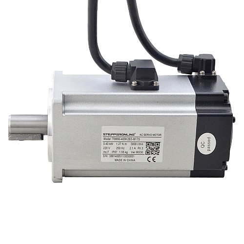 T6 シリーズ 400W  AC サーボ モーター キット 3000rpm 1.27Nm ブレーキ付き 17 ビット エンコーダー IP65