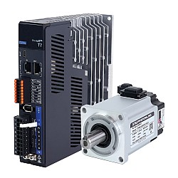 T7 シリーズ EtherCAT 400W  AC サーボ モーター キット 3000rpm 1.27Nm 23 ビット エンコーダー IP67