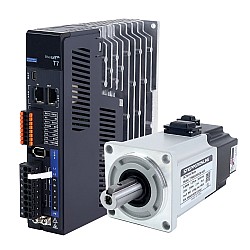 T7 シリーズ EtherCAT 400W  AC サーボ モーター キット 3000rpm 1.27Nmブレーキ付き 23 ビット エンコーダー IP67