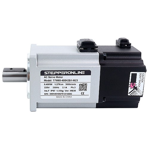 T7 シリーズ EtherCAT 400W AC サーボ モーター キット 3000rpm 1.27Nmブレーキ付き 23 ビット エンコーダー IP67 - T7-EC400H2B1-M23 | StepperOnline T7 シリーズ EtherCAT 400W AC サーボ モーター キット 3000rpm 1.27Nmブレーキ付き 23 ビット エンコーダー IP67 - T7-EC400H2B1-M23 | StepperOnline