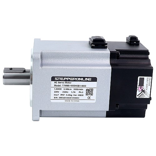 T7 シリーズ EtherCAT 1000W  AC サーボ モーター キット 3000rpm 3.18Nmブレーキ付き 23 ビット エンコーダー IP67 - T7-EC1000H2B1-M23 | StepperOnline