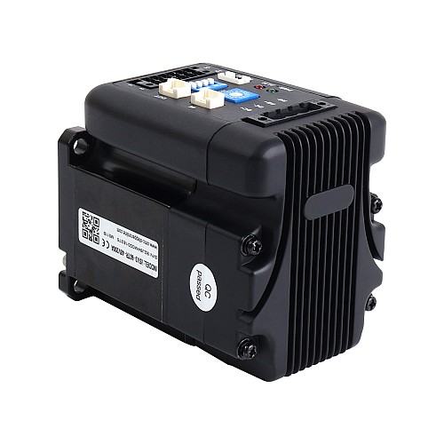 200W  統合 DC サーボ モーター 0.64Nm(90.63oz.in) 3000rpm 24-70VDC、Modbus RS485 搭載