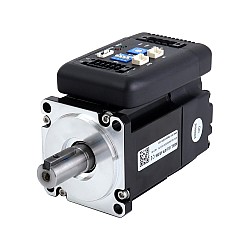 200W  統合 DC サーボ モーター 0.64Nm(90.63oz.in) 3000rpm 24-70VDC、Modbus RS485 搭載