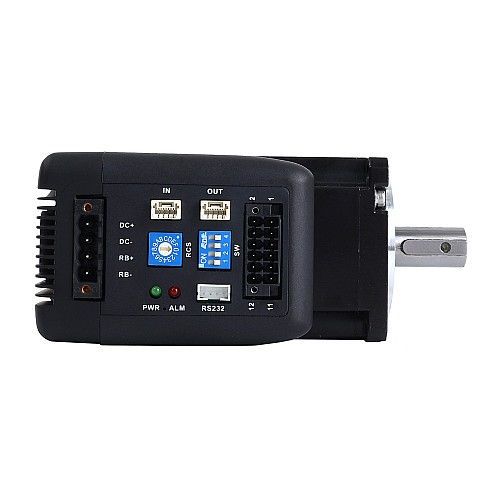 400W  統合 DC サーボ モーター 1.27Nm(179.85oz.in) 3000rpm 24-70VDC、Modbus RS485 搭載