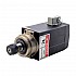 スクエアスピンドルモーター空冷110V1.5KW24000RPM400HzER20コレットCNCVFDモーター110VACスピンドル4ベアリング