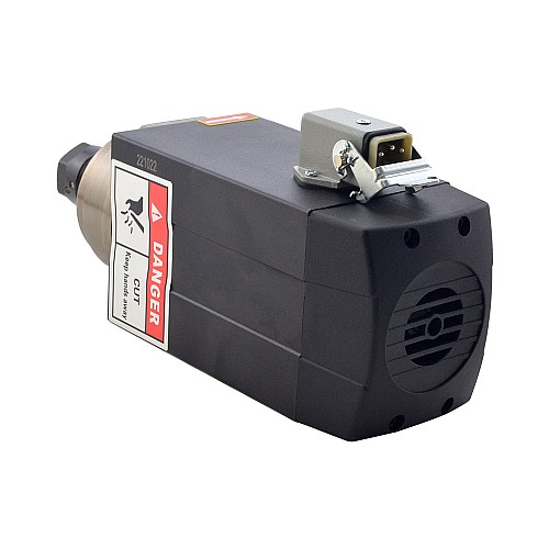 スクエアスピンドルモーター空冷110V1.5KW24000RPM400HzER20コレットCNCVFDモーター110VACスピンドル4ベアリング