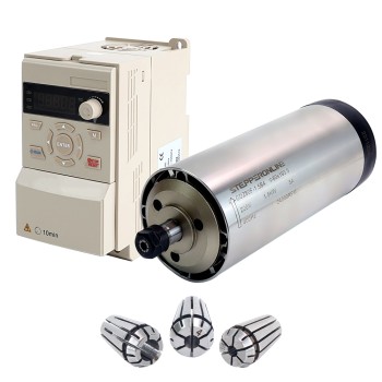 220V 1.5KW Φ80x193.5mm 空冷スピンドルモーターおよび 2HP 1.5KW 7.0A 可変周波数ドライブキット