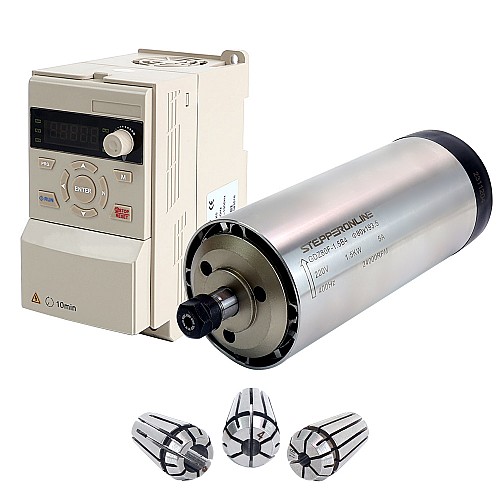 220V 1.5KW φ80x193.5mm 空冷スピンドルモーターおよび 2HP 1.5KW 7.0A 可変周波数ドライブキット 220V 1.5KW φ80x193.5mm 空冷スピンドルモーターおよび 2HP 1.5KW 7.0A 可変周波数ドライブキット
