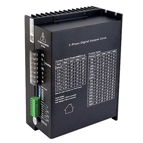 3相Nema34、42、52ステッピングモーター用デジタルステッピングドライバー2.1-11.7A 176-253VAC