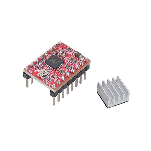 A4988 3DプリンターReprap用ヒートシンク付きステッピングモータードライバーモジュール（5個入り）