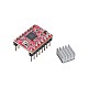 A4988 3DプリンターReprap用ヒートシンク付きステッピングモータードライバーモジュール（5個入り）
