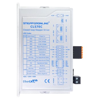 Yシリーズ EtherCAT クローズドループステッピングモータードライバ 0-7.2A 24-50VDC Nema 17、23、24 ステッピングモーター用