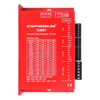 Yシリーズ クローズドループステッピングモータードライバ V2.0 0-8.5A 20-80VAC/30-110VDC Nema 34 ステッピングモーター用