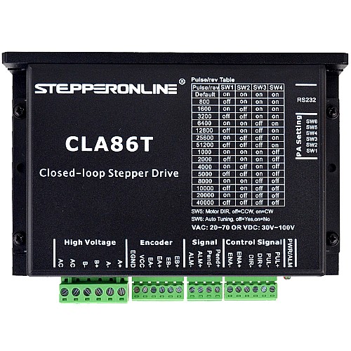 Nema34ステッピングモーター用の閉ループステッピングドライバー0-8.2A30-100VDC/ 20-70VAC