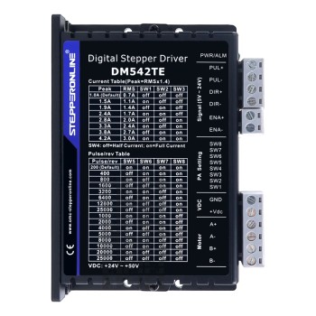 TEシリーズ デジタルステッピングドライバー 1.0-4.2A 24-50VDC Nema 17、23モーター用 TEシリーズ デジタルステッピングドライバー 1.0-4.2A 24-50VDC Nema 17、23モーター用