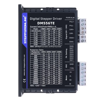 TEシリーズ デジタルステッピングドライバー 1.8-5.6A 24-50VDC Nema 23、24、34モーター用