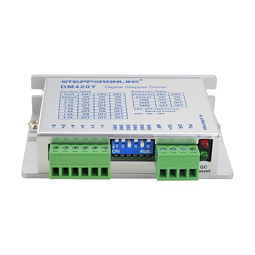 Y シリーズ デジタル ステッピング ドライバ 0.3-2.2A DC18V-36V Nema 11, 14, 17 ステッピング モーター用 - DM420Y | StepperOnline Y シリーズ デジタル ステッピング ドライバ 0.3-2.2A DC18V-36V Nema 11, 14, 17 ステッピング モーター用 - DM420Y | StepperOnline