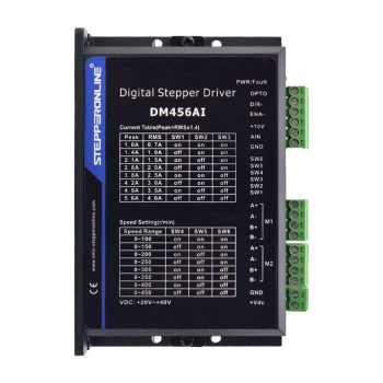ステッピング モーター コントローラー 2 チャンネル 1.0-5.6A 20-40VDC 速度調整可能 ステッピング モーター コントローラー 2 チャンネル 1.0-5.6A 20-40VDC 速度調整可能