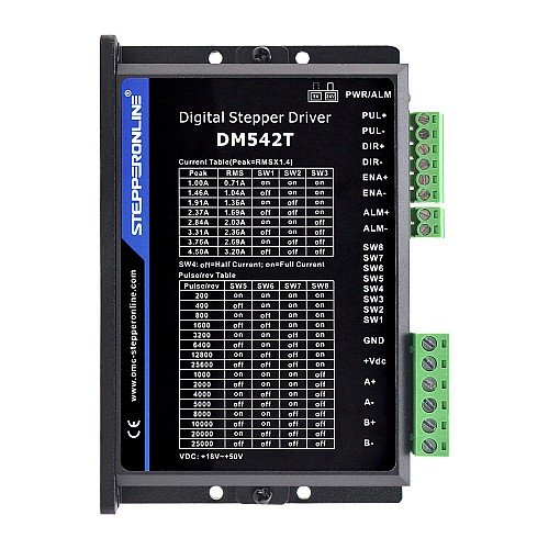 Nema 17、23、24 ステッピング モーター用デジタル ステッピング ドライバー 1.0-4.5A 18-50VDC