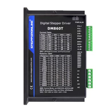 Nema 34 モーター用デジタル ステッパー ドライバー 2.4-7.2A 18-80VAC または 24-110VDC