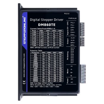 TEシリーズ デジタルステッピングドライバー 2.4-7.2A 20-80VAC/30-100VDC Nema 34モーター用