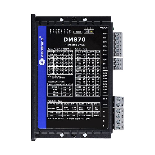 Leadshine デジタル ステッピング ドライバ 0.5-7.0A 20-80VDC Nema 23、24、34 ステッピング モーター用