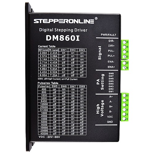1 軸ステッピング CNC キット 4.8Nm(679.74oz.in) Nema 34 ステッピング モーター & ドライバー