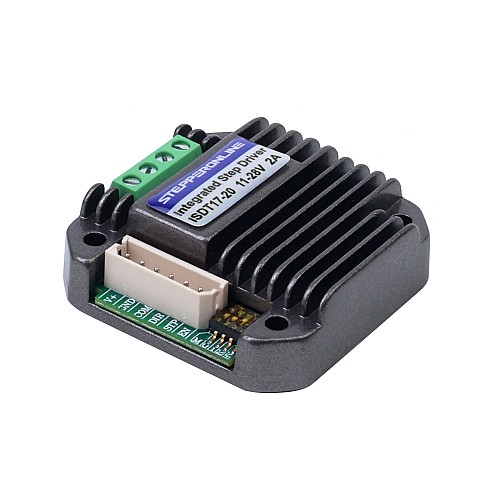統合ステッピング モーター ドライバー 0.6 ～ 2.0A 11 ～ 28VDC 超静音バージョン NEMA 17 ステッピング モーター用 - ISDT17-20 | StepperOnline UK