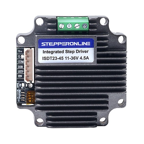 統合ステッピング モーター ドライバー 1.0 ～ 4.5A 11 ～ 36VDC 低ノイズ NEMA 23 ステッピング モーター用 - ISDT23-45 | StepperOnline UK