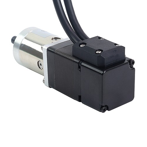 Nema 11 クローズドループ ギア付きステッパー L=32mm ギア比 27:1 エンコーダー 1000PPR(4000CPR) - 11HS12-1004D-E1000-PG27 | StepperOnline