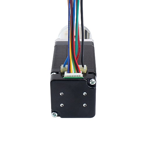 Nema 11 ステッピング モーター、ギアボックス ギア比 14:1 および磁気エンコーダー 1000PPR(4000CPR) 付き - 11HS20-0674D-PG14-AR4 | StepperOnline