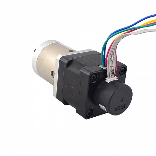 Nema14閉ループギヤードステッパーL=34mmギアRaio19:1エンコーダ300CPR Nema14閉ループギヤードステッパーL=34mmギアRaio19:1エンコーダ300CPR