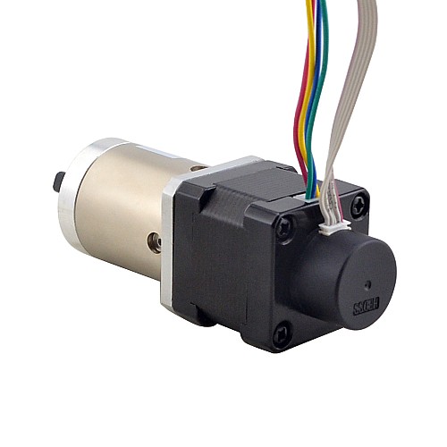 Nema14閉ループギヤードステッパーL=34mmギアRaio51:1エンコーダ300PPR Nema14閉ループギヤードステッパーL=34mmギアRaio51:1エンコーダ300PPR
