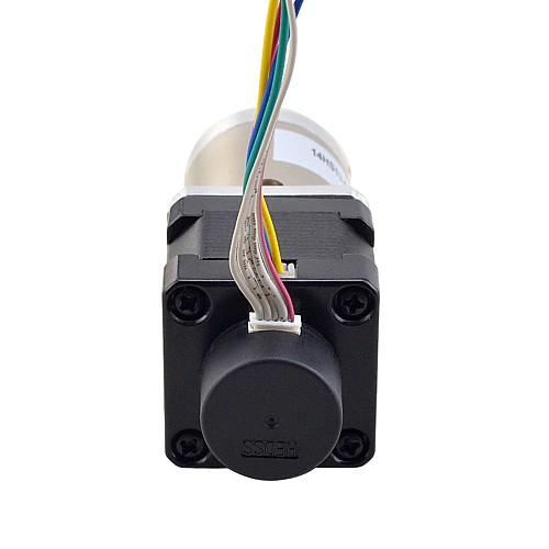 Nema14閉ループギヤードステッパーL=34mmギアRaio51:1エンコーダ300PPR Nema14閉ループギヤードステッパーL=34mmギアRaio51:1エンコーダ300PPR