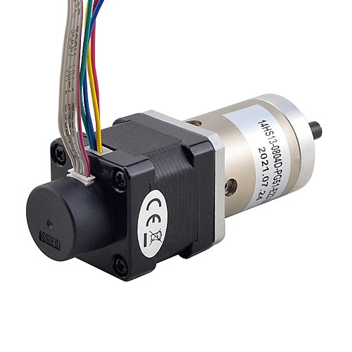 Nema14閉ループギヤードステッパーL=34mmギアRaio51:1エンコーダ300PPR Nema14閉ループギヤードステッパーL=34mmギアRaio51:1エンコーダ300PPR