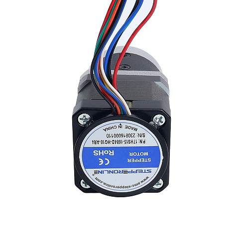 Nema 17 ステッピング モーター、ギアボックス ギア比 10:1 および磁気エンコーダー 1000PPR(4000CPR) 付き - 17HS15-1684D-HG10-AR4 | StepperOnline Nema 17 ステッピング モーター、ギアボックス ギア比 10:1 および磁気エンコーダー 1000PPR(4000CPR) 付き - 17HS15-1684D-HG10-AR4 | StepperOnline