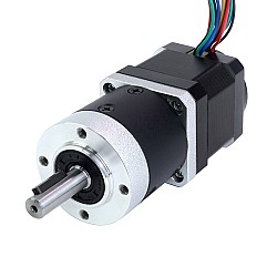 Nema 17 ステッピング モーター、ギアボックス ギア比 10:1 および磁気エンコーダー 1000PPR(4000CPR) 付き
