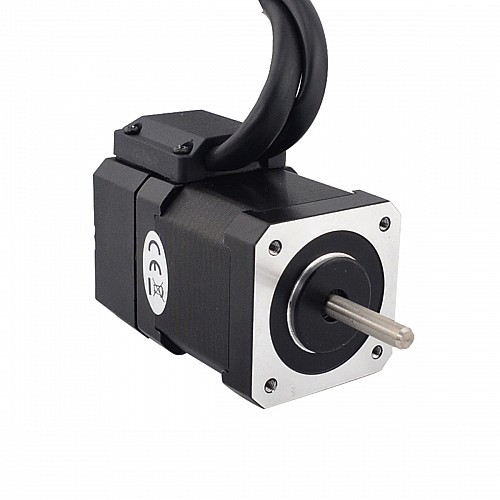 Nema 17 閉ループ ステッピング モーター 59Ncm(83.55oz.in) エンコーダー付き 1000PPR(4000CPR)